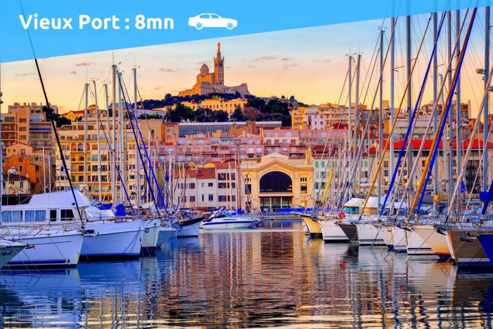 Roucas - Sud Passion - Calme - Fibre Leilighet Marseille Eksteriør bilde